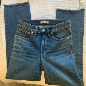 Madewell Jeans - Cali Demi boot with frayed end